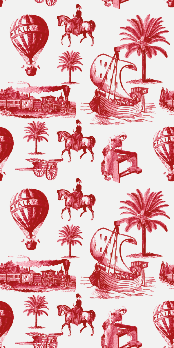 Francia vintage hőlégballonok poszter vintage - TenStickers