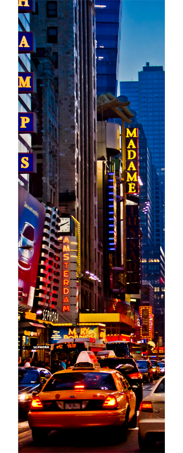 Times square dekoratív hűtőmatrica plakát tájak - TenStickers