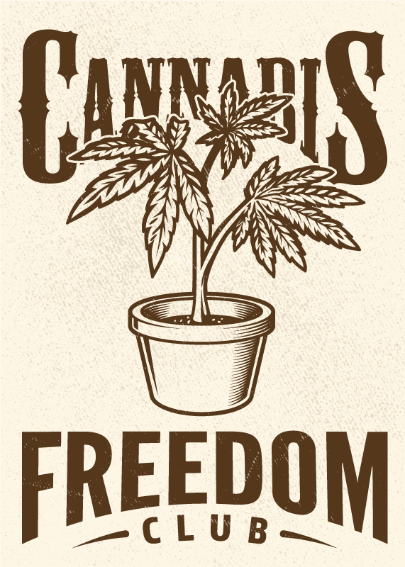 Cannabis klub poszter kifejezések - TenStickers