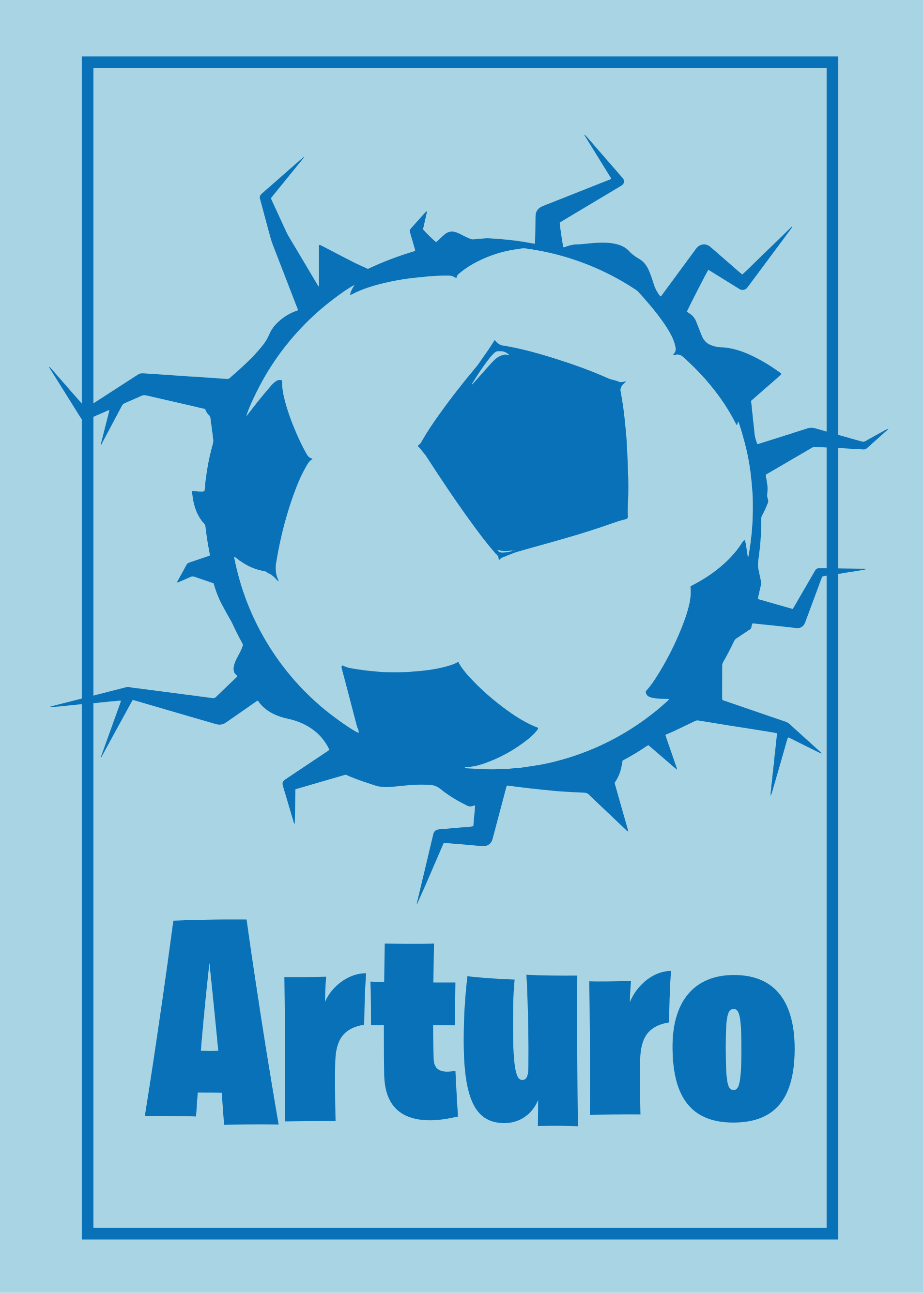 Futball poszter - labdatörő fal - TenStickers