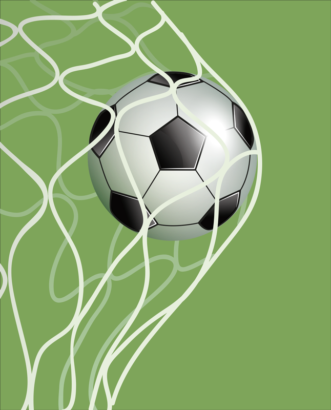 Gólba jutó labda futball poszter - TenStickers