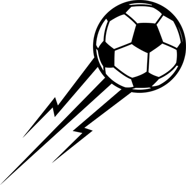 Futball poszter villám labdával - TenStickers
