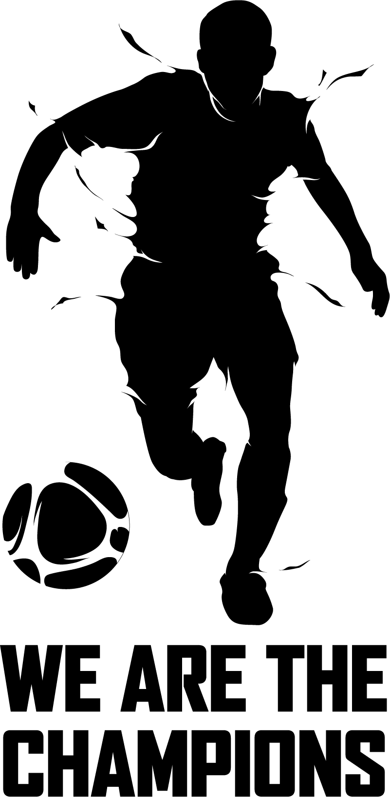 Bajnokok vagyunk futball poszter - TenStickers