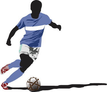 Futball poszter dekoratív vinyl játékos - TenStickers