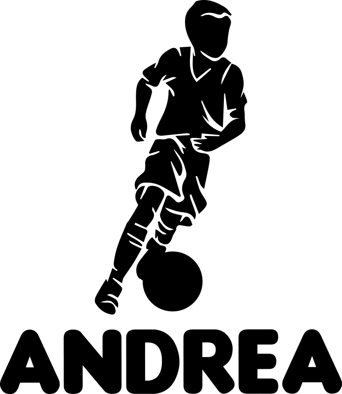 Gyermek játékos futball poszter - TenStickers