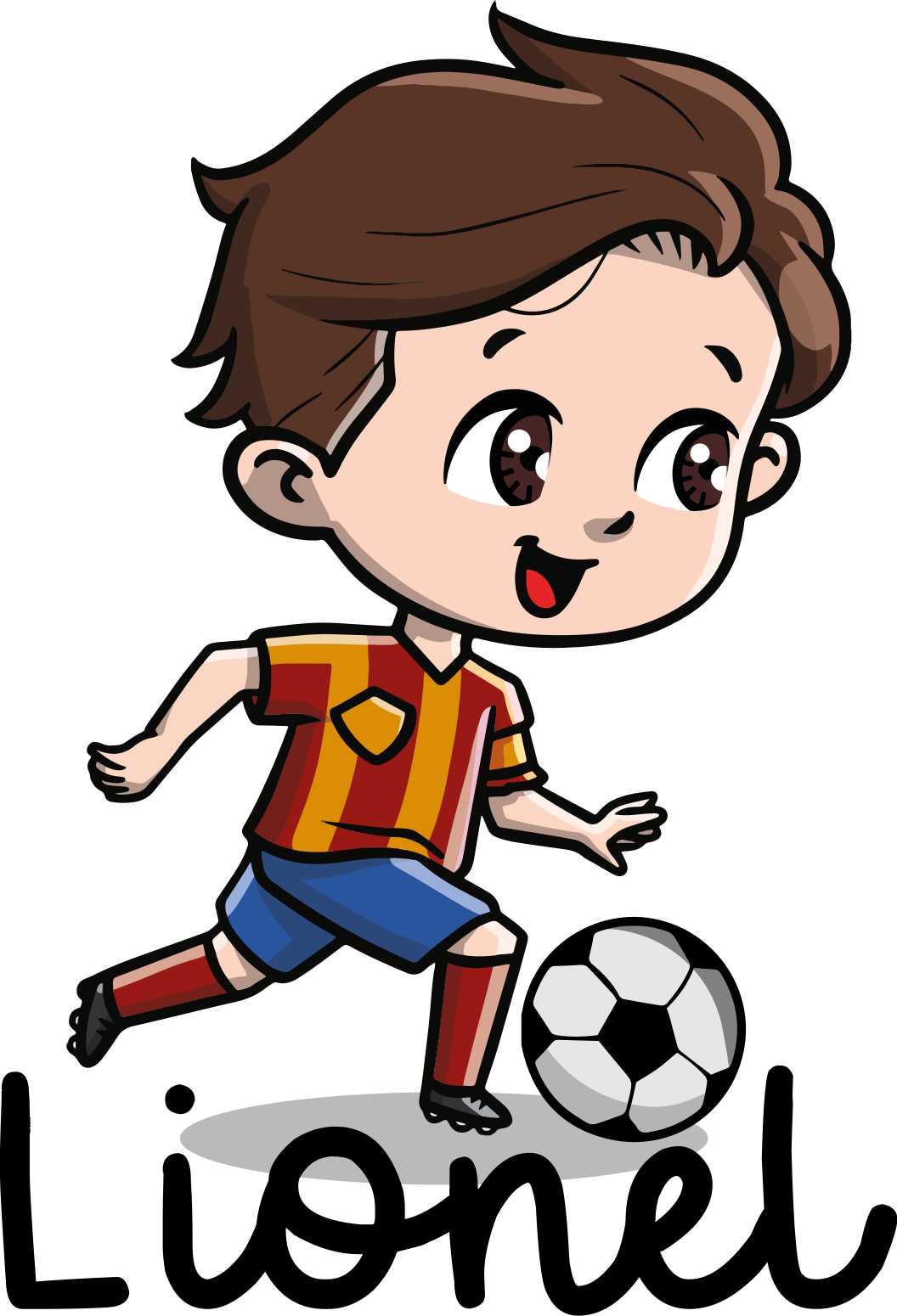 Névvel ellátott gyerekfutballista poszter - TenStickers