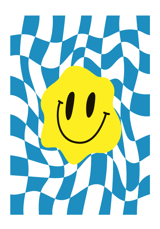 Smiley groovy poszternyomtatás - TenStickers