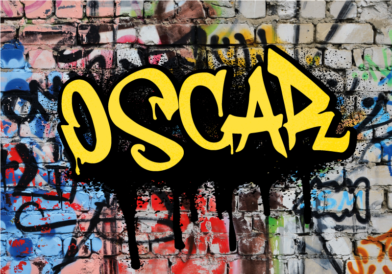 Graffiti art személyre szabott poszter - TenStickers