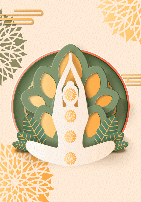 poszter zen namaste jóga - TenStickers