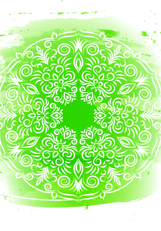 Mandala art zen fali poszter - TenStickers