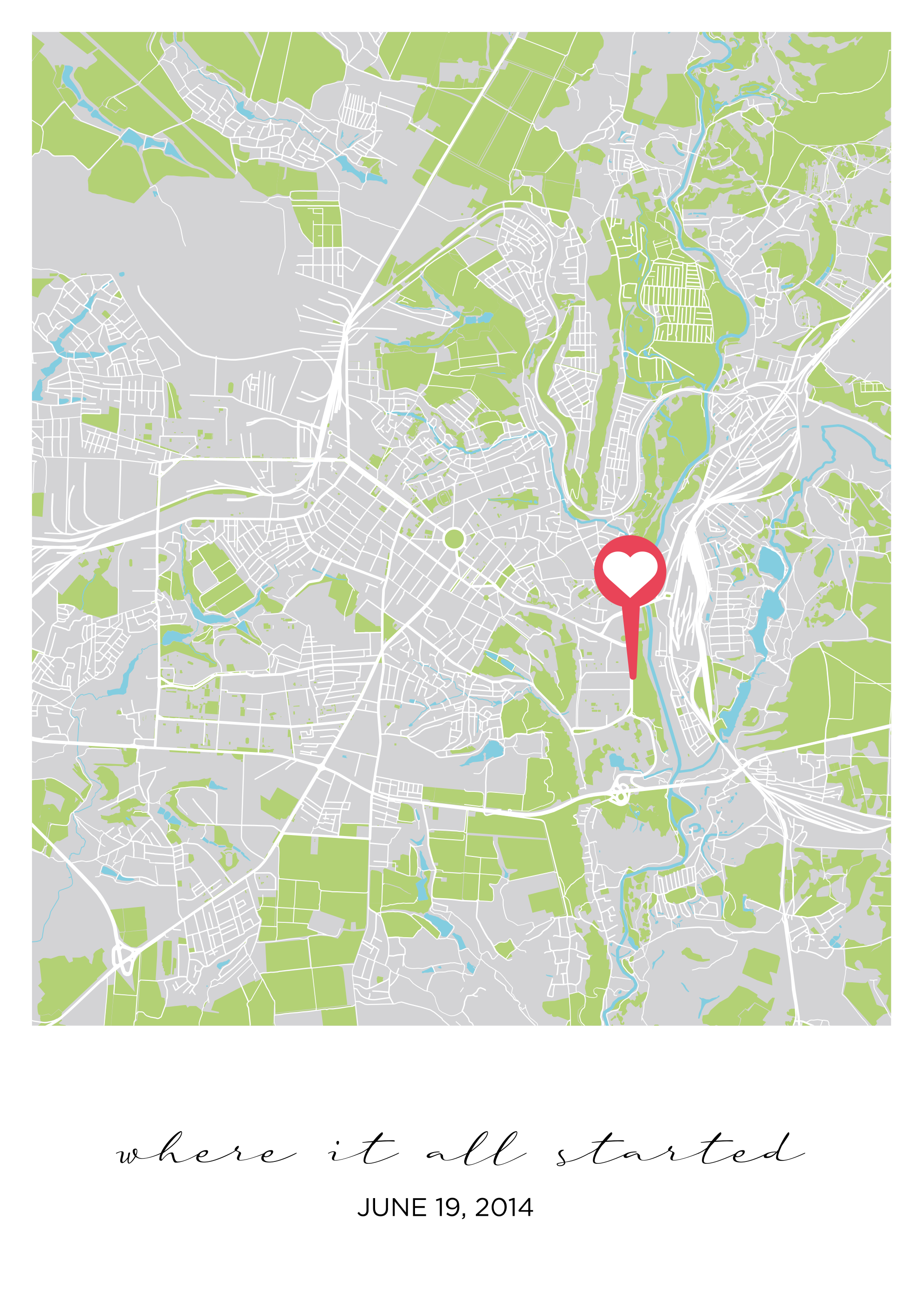 Ahol minden kezdődött testreszabható poszter - TenStickers