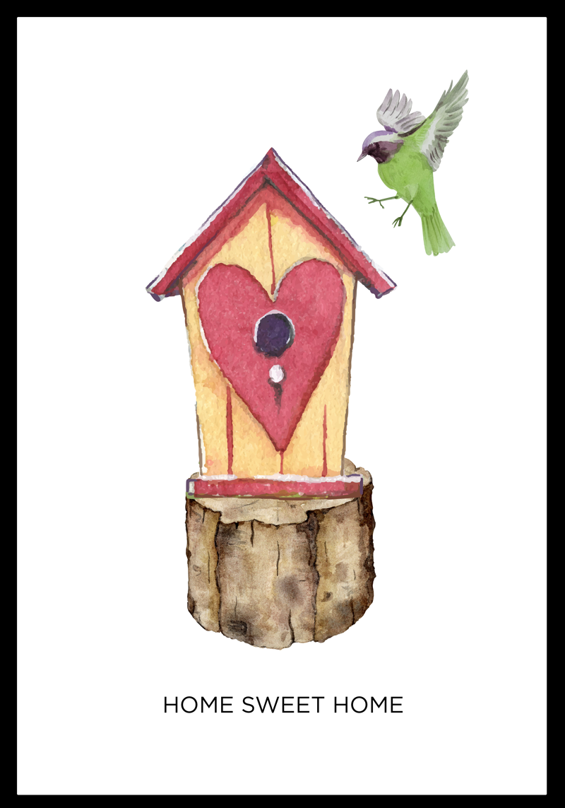 plakát szobánként otthon, édes otthon - TenStickers