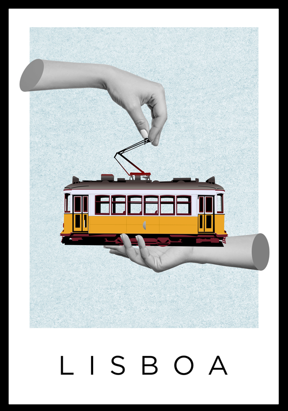 plakát szobánként lisszaboni kollázs - TenStickers