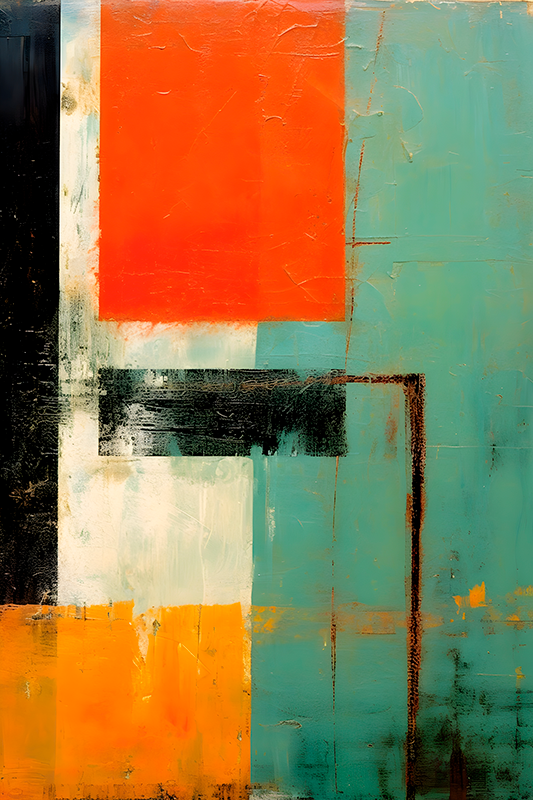 plakátművészet expresszionista téglalapok - TenStickers