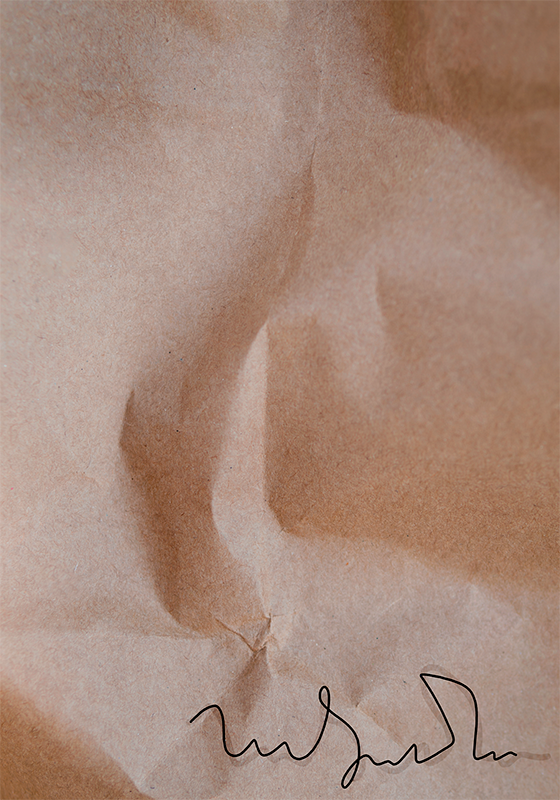 absztrakt poszter régi papír aláírás - TenStickers