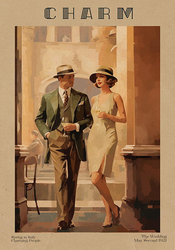 Bűbáj magazin art deco plakát - TenStickers