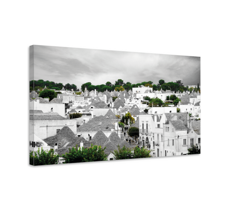 Alberobello trulli városi vászonképek - TenStickers