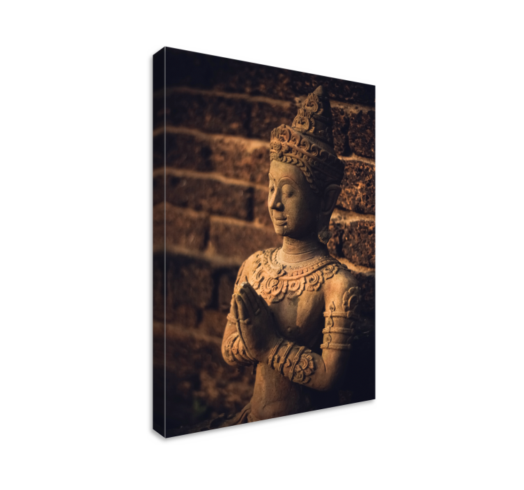 Buddha alak vászon fal művészet - TenStickers