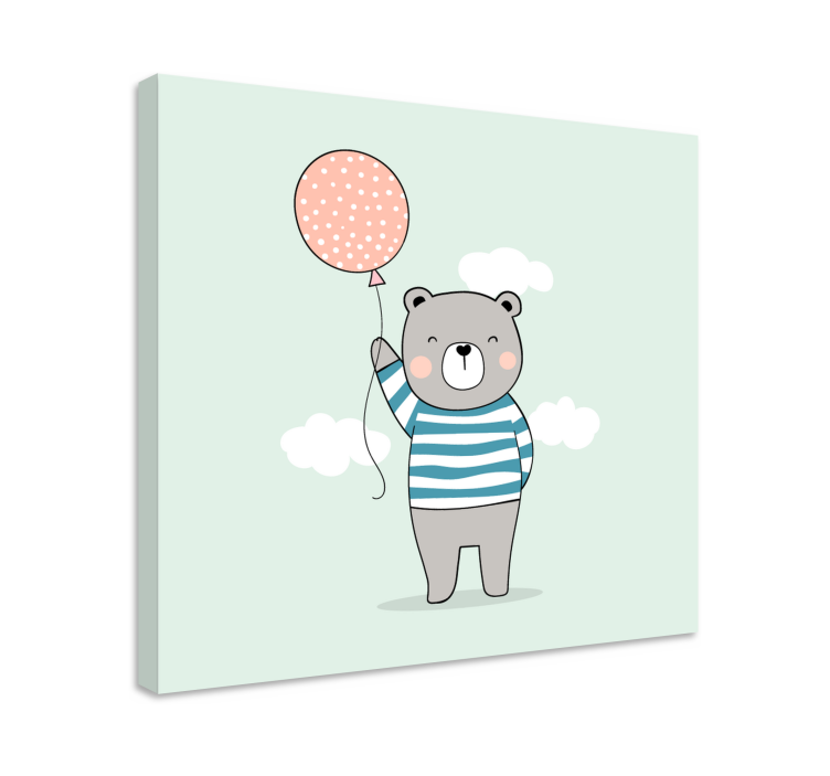 Bebe oso peluche óvodai vászon - TenStickers