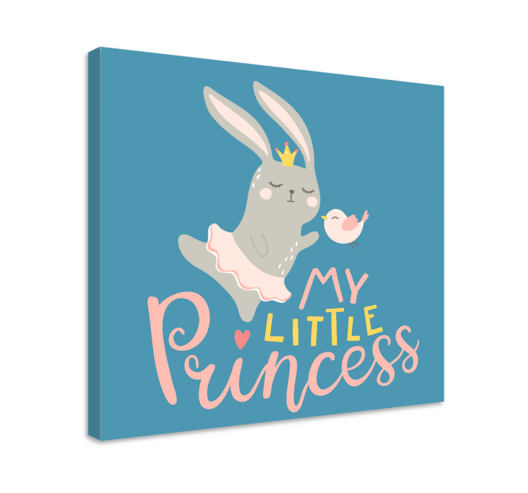 Bebe conejo frase mi princesa óvoda vászon - TenStickers