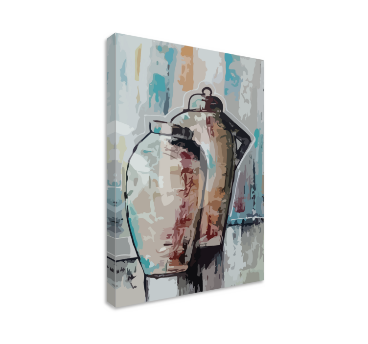 Vintage kerámiavázák vászon dekoráció - TenStickers