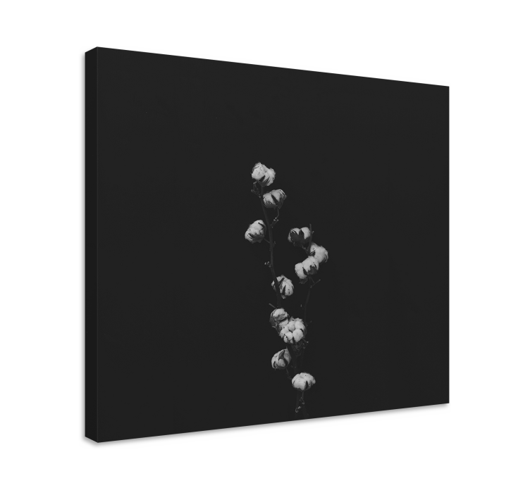 Kifinomult botanikai kompozíció vászon virágok és növények - TenStickers