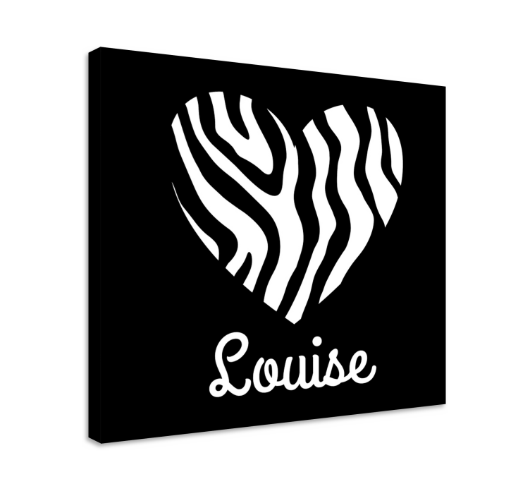 Szív nevekkel vászon idézetek - TenStickers