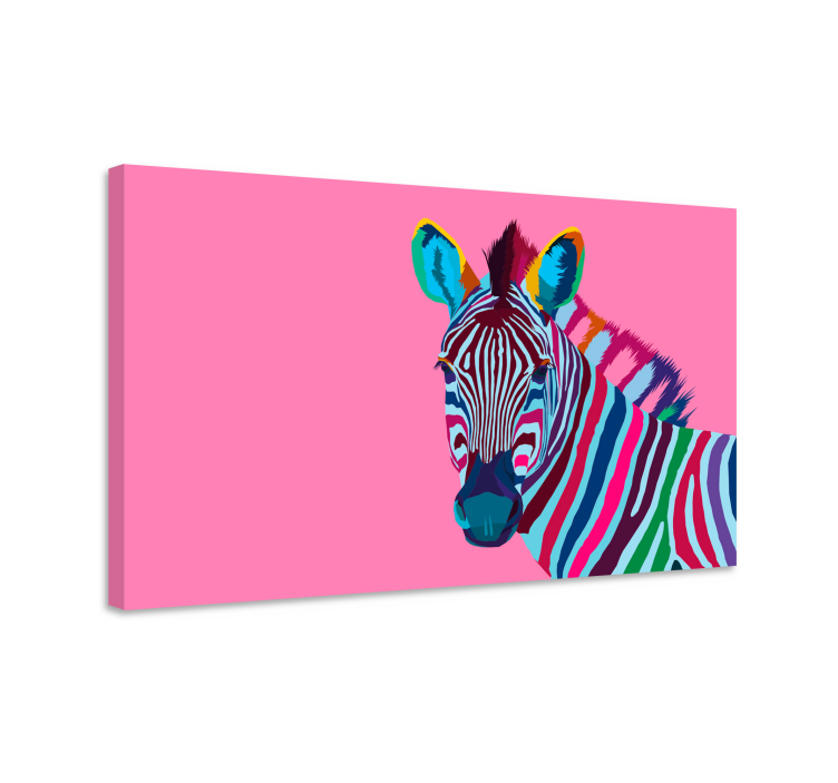 Vibráló zebra kép vászon állatok - TenStickers