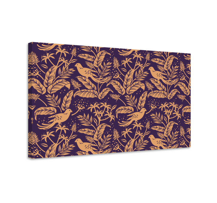 Pajaros vintage retro vászon művészet - TenStickers