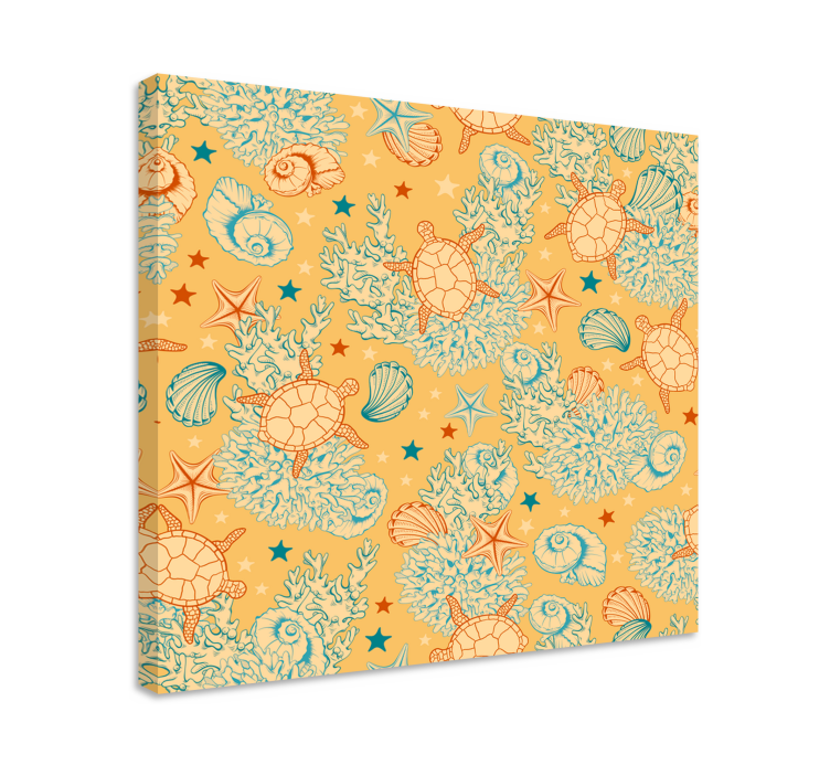 Tengeri teknős mintás vászon tenger - TenStickers