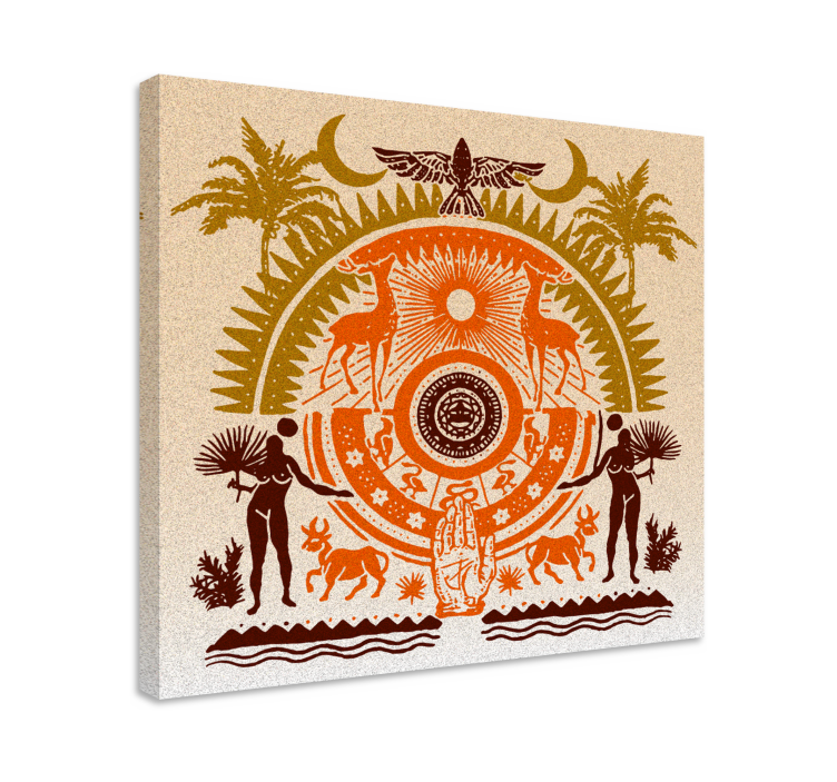 Vászon buddha - spirituális természetkép - TenStickers