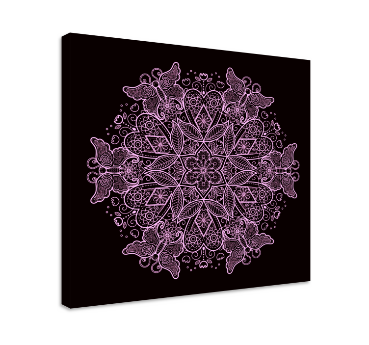 Pillangó mandala pillangó vászon fal art - TenStickers