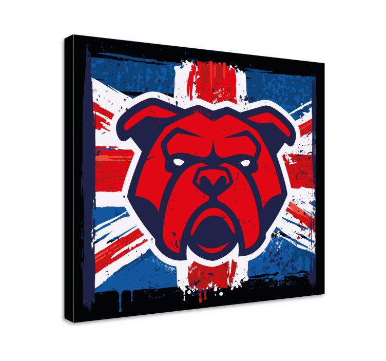 Bulldog brit zászló táblázatok kutyák - TenStickers