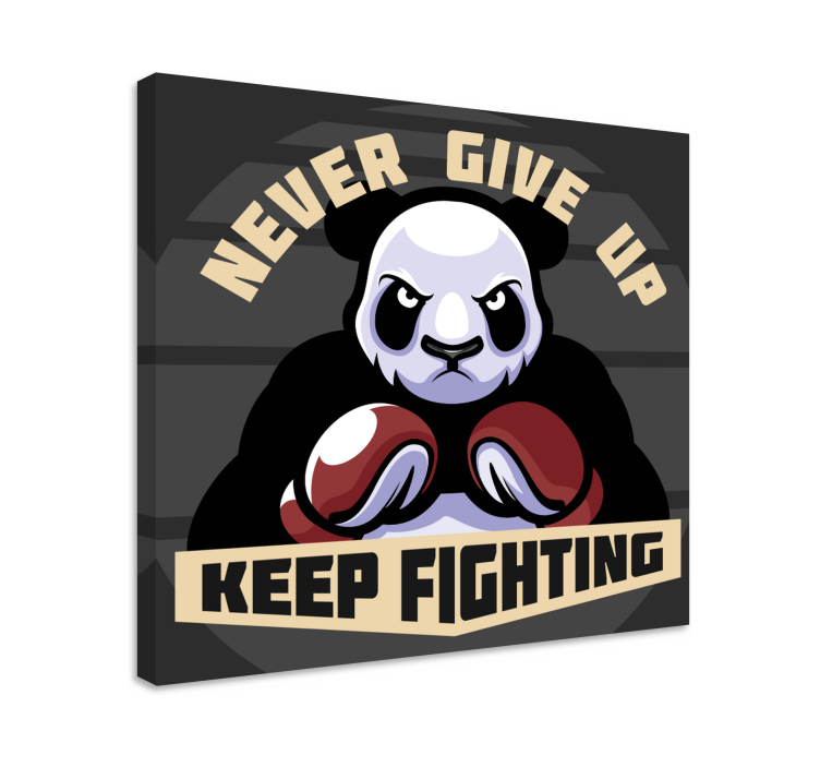 Panda box motiváció vászon állatok - TenStickers