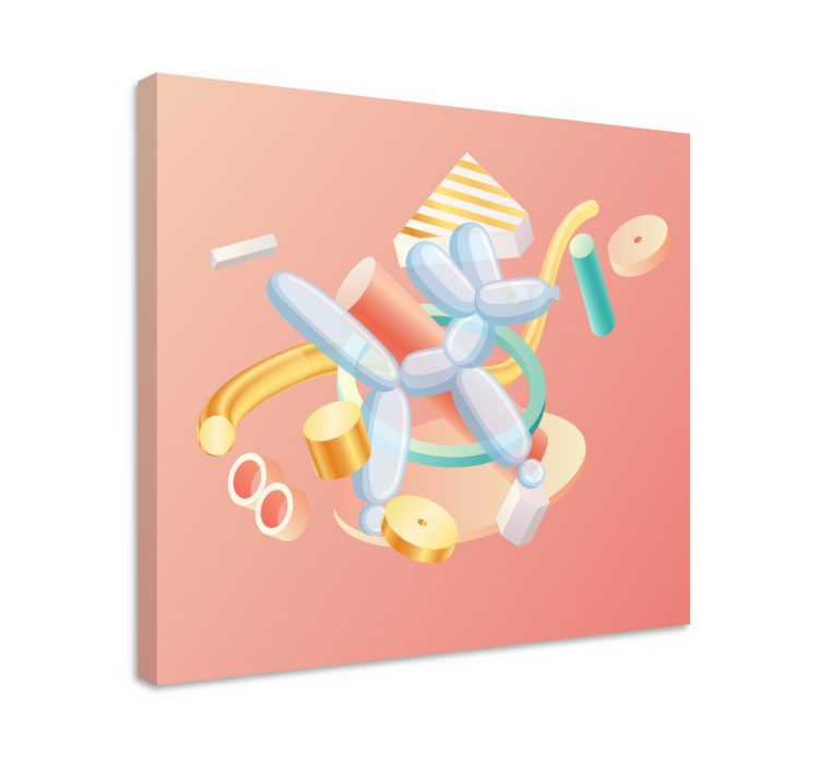 Léggömbállat formák vászon gyümölcsök - TenStickers