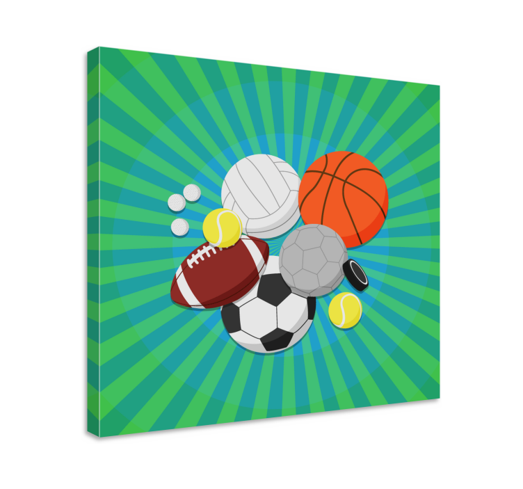 Változatos sportlabdák vászon sport - TenStickers