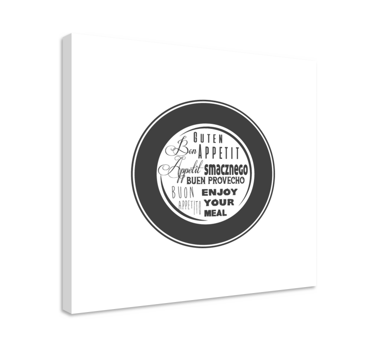 Élvezd az étkezést vászon idézetek - TenStickers
