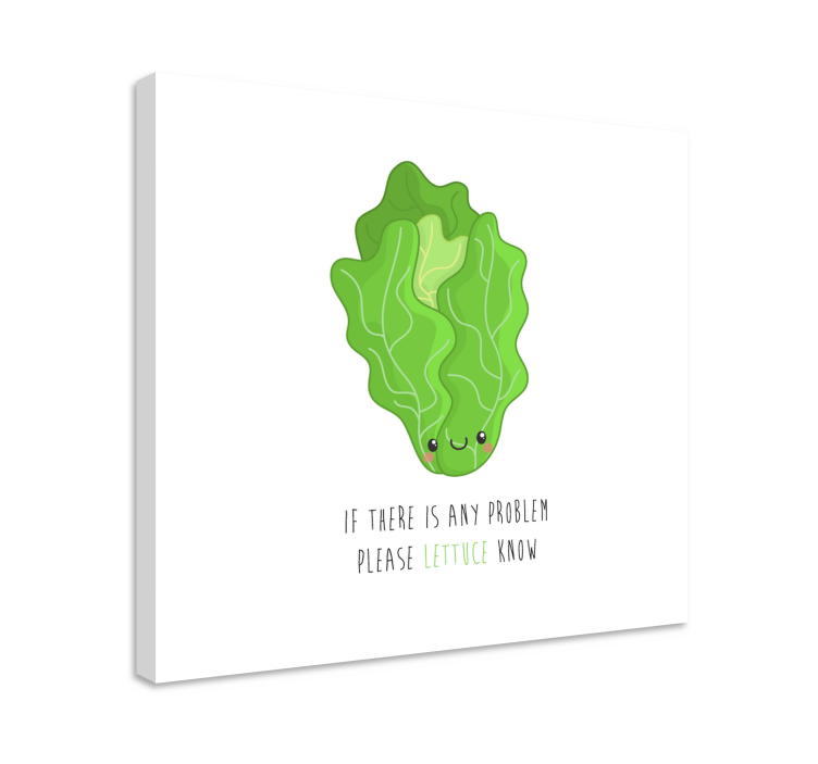 Vicces idézet saláta idézet vászon fal art - TenStickers