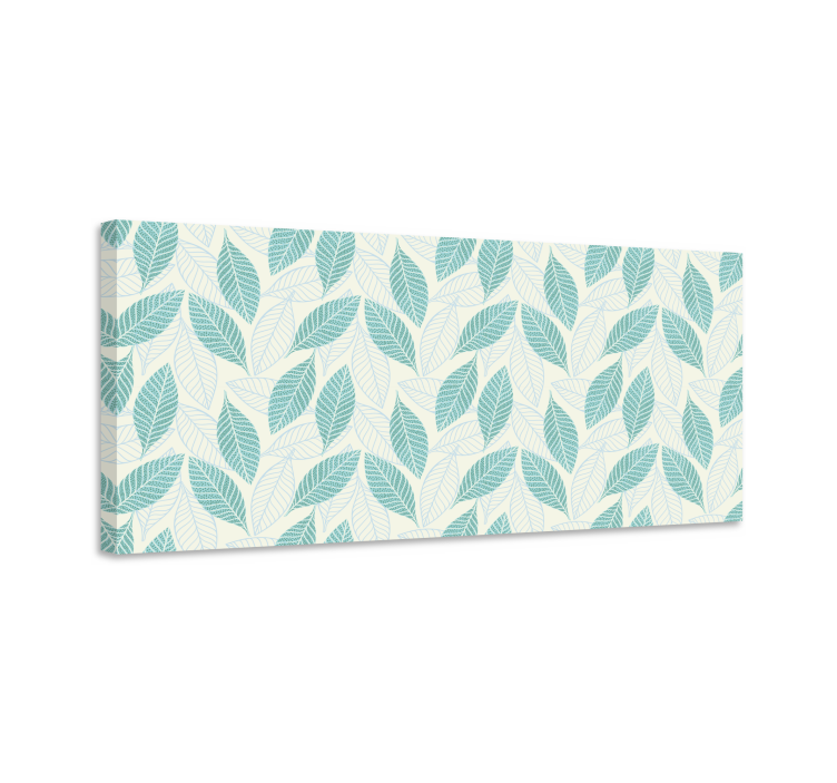 Finom levél minta vászon virágok és növények - TenStickers