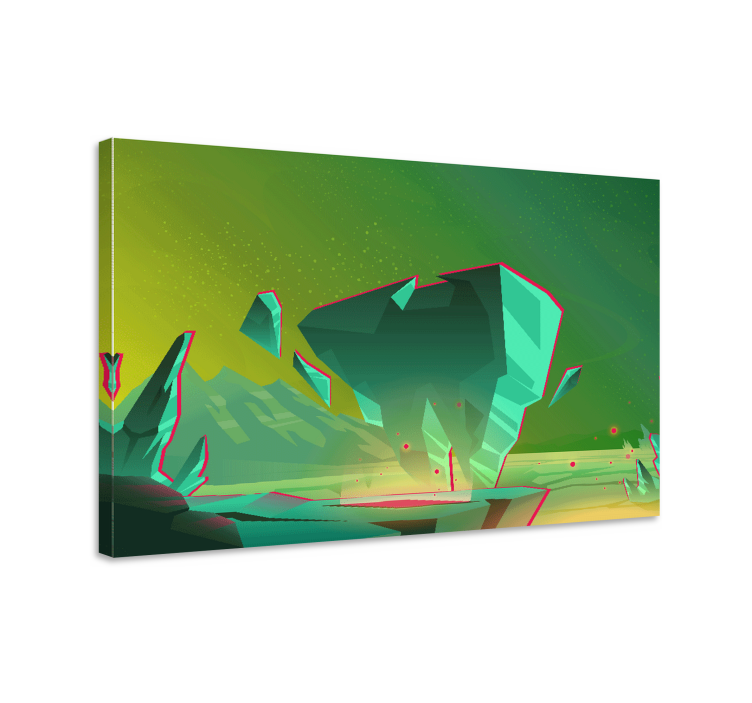 Vászon mordern geometrikus tájelemek - TenStickers