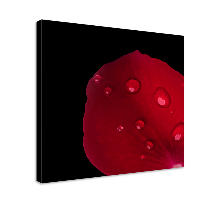 Rózsaszirom részletek vászon virágok és növények - TenStickers