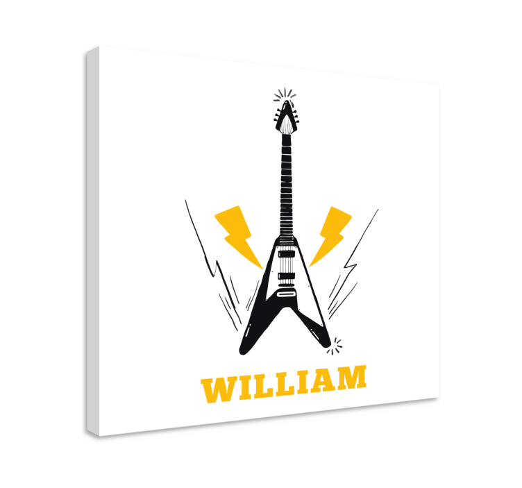 Elektromos gitár inspiráció vászon zene - TenStickers