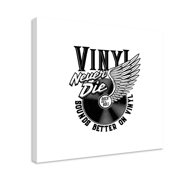 Vászon zene - vinyl lemez szárnyak - TenStickers