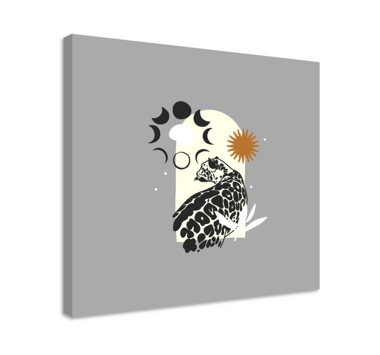 Jaguar és égi elemek vászon elefánt - TenStickers