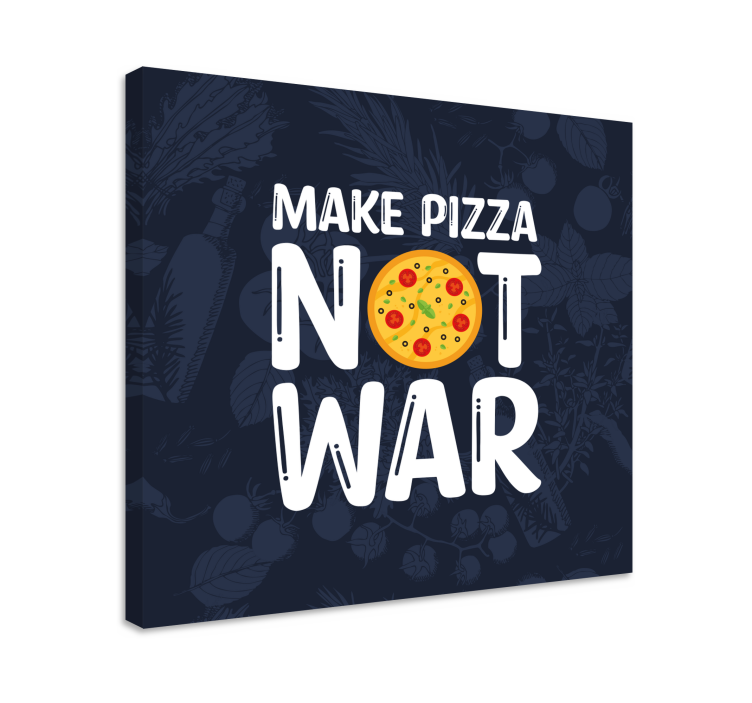 Szórakoztató idézetek, hogy pizza idézet vászon - TenStickers