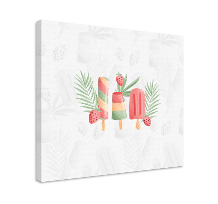 Akvarell jég pattog modern vászon - TenStickers