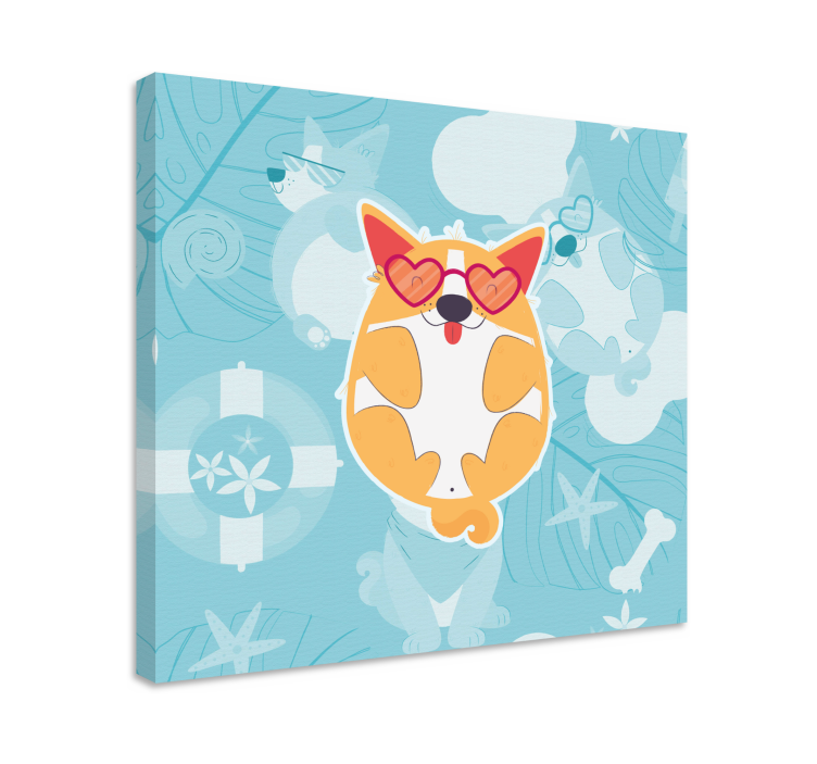 Bájos corgi pihenő táblázatok kutyák - TenStickers