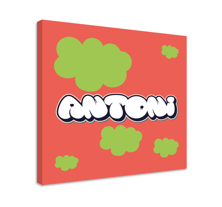 Játékos betűstílus vászon abc és betűk - TenStickers