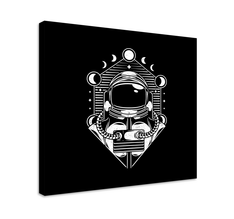 Űrhajós holdfázisok vászon videojátékokról - TenStickers