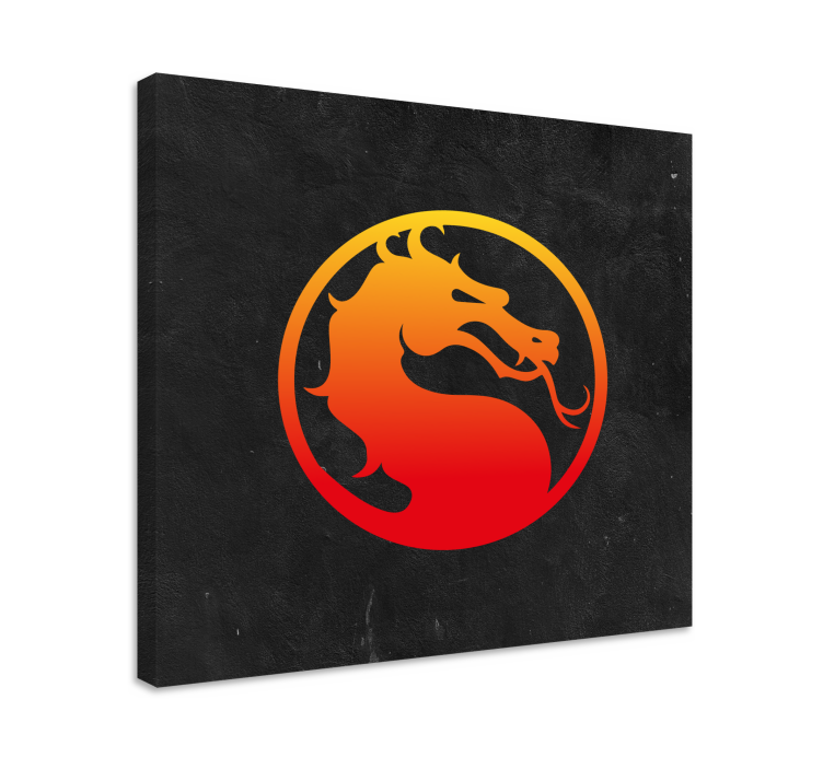 Mortal kombat dragon vászon videojátékokról - TenStickers